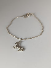Load image into Gallery viewer, Silver Steed Horse on a Chain Delicate Bracelet