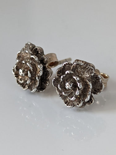 Silver Steed Marigold Stud Earrings