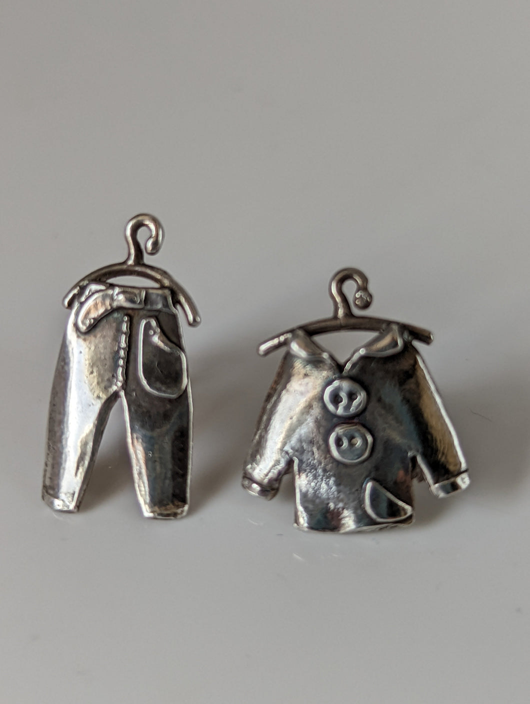 Silver Steed Pajama Stud Earrings