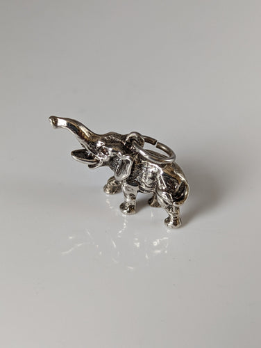 Silver Steed Elephant Silver Pendant