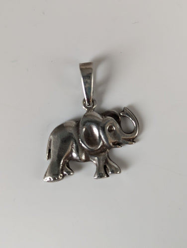 Silver Steed Elephant Silver Pendant