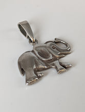 Load image into Gallery viewer, Silver Steed Elephant Silver Pendant