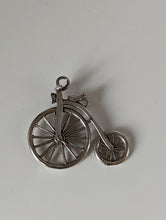 Load image into Gallery viewer, Silver Steed Penny Farthing Bike Silver Pendant