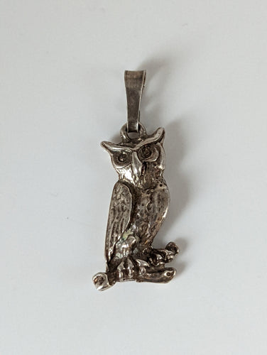Silver Steed Wise Owl Silver Pendant