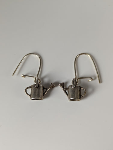 Silver Steed Watering Can Silver Dropped Earrings