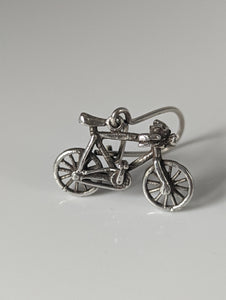 Silver Steed Bicycles Dropped Earrings