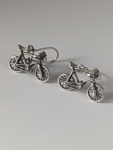 Silver Steed Bicycles Dropped Earrings