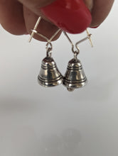 Load image into Gallery viewer, Silver Steed Bells Dropped Earrings