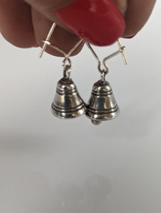 Silver Steed Bells Dropped Earrings