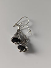 Load image into Gallery viewer, Silver Steed Bells Dropped Earrings