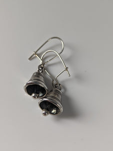 Silver Steed Bells Dropped Earrings