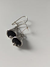 Load image into Gallery viewer, Silver Steed Bells Dropped Earrings