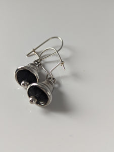 Silver Steed Bells Dropped Earrings