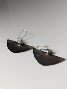 Silver Steed Isosceles Dropped Earrings