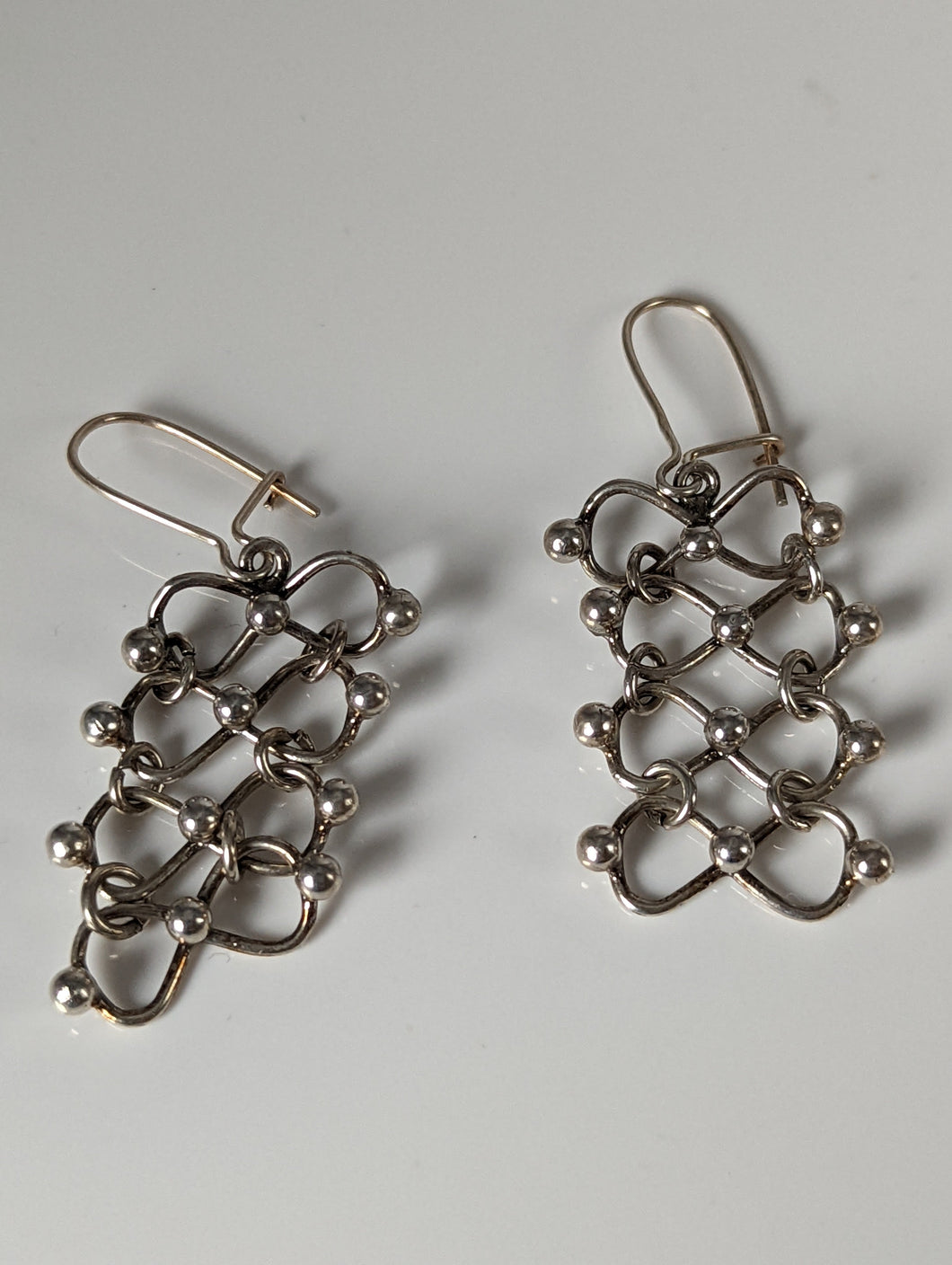 Silver Steed Infinity Chain Dropped Earrings
