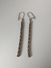 Load image into Gallery viewer, Silver Steed Snake Chain Dropped Earrings