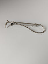 Load image into Gallery viewer, Silver Steed Cane Brooch / Stock Tie Pin
