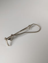 Load image into Gallery viewer, Silver Steed Cane Brooch / Stock Tie Pin