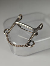 Load image into Gallery viewer, Silver Steed Curb Bit Brooch / Stock Tie Pin