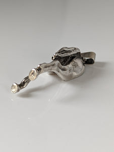 Silver Steed Hindquarters Silver Pendant