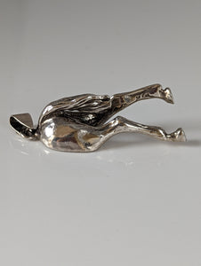 Silver Steed Hindquarters Silver Pendant