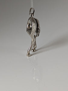 Silver Steed Hindquarters Silver Pendant