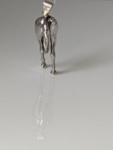Silver Steed Hindquarters Silver Pendant
