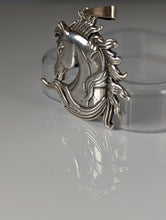 Load image into Gallery viewer, Silver Steed Mustang Horse Head Silver Pendant