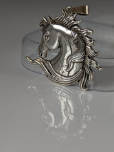 Load image into Gallery viewer, Silver Steed Mustang Horse Head Silver Pendant