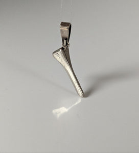 Silver Steed Horseshoe Nail Silver Pendant - Main Image