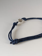 Load image into Gallery viewer, Silver Steed Paw Print Cord Bracelet