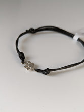 Load image into Gallery viewer, Silver Steed Paw Print Cord Bracelet