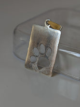 Load image into Gallery viewer, Silver Steed Paw Print Tag Silver Pendant