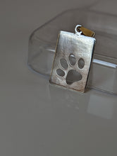 Load image into Gallery viewer, Silver Steed Paw Print Tag Silver Pendant