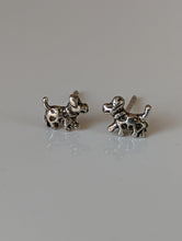 Load image into Gallery viewer, Silver Steed Dalmation Silver Stud Earrings