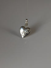 Load image into Gallery viewer, Silver Steed Paw Print on Heart Silver Pendant