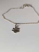 Load image into Gallery viewer, Silver Steed Paw Print Charm Silver Bracelet