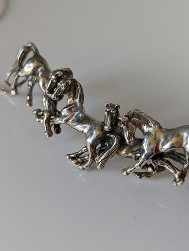 Silver Steed Herd Necklace