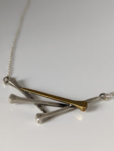 Load image into Gallery viewer, Silver Steed Elegant Hoof Nails Necklace
